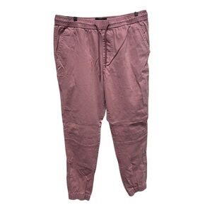 Across the pond pink jogger pants slim fit men’s medium